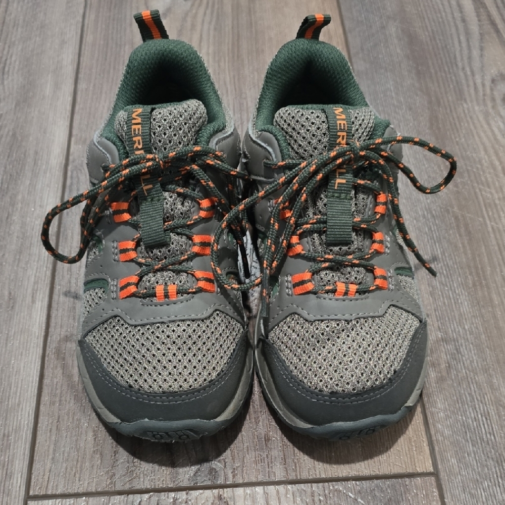 Merrell Kids' Gray and Orange Sneakers